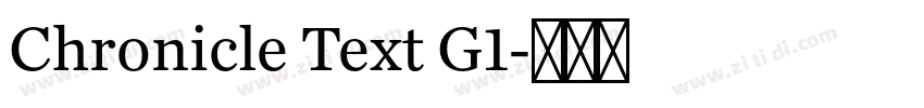 Chronicle Text G1字体转换